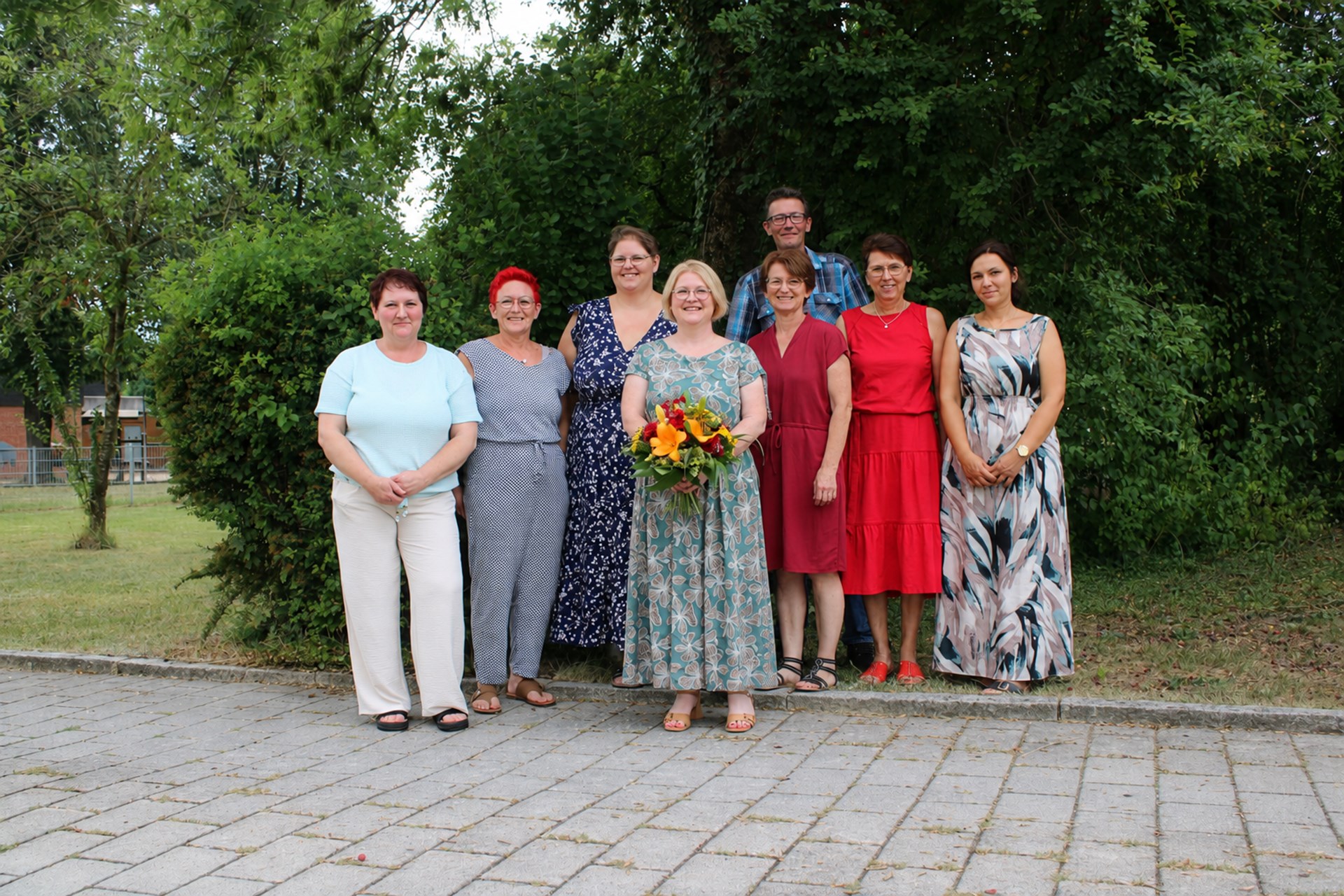 Ein Teil des Teams der Sozialstation Gangkofen.